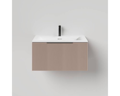 Salini Touch Тумба подвесная 60х50х32см., с раковиной, 1 ящик, верт. фрез., цвет: Taupe. T600V1TON205