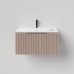 Salini Touch Тумба подвесная 60х50х32см., с раковиной, 1 ящик, верт. фрез., цвет: Taupe. T600V1TON205
