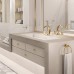 THG Nihal Porcelaine Ivoire Смеситель для раковины на 3 отверстия, с донным клапаном, цвет: Soft gold. U2N-F30-151