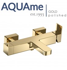 Смеситель для ванны AQUAme Savona золотой полированный AQM6812GG