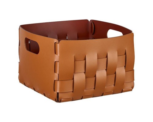 ADJ Корзинка Bottega, 25x25xH20 см., цвет: коньяк/бордо. 1044.09/30 ADJ Корзинка Bottega, 25x25xH20 см., цвет: коньяк/бордо. 1044.09/30