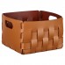 ADJ Корзинка Bottega, 25x25xH20 см., цвет: коньяк/бордо. 1044.09/30