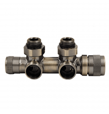 Узел нижнего подключения терм. Primoclima ArmatureLunarугловой левый 1/2 х3/4 Е, цвет бронза PCART888ABR