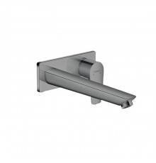 Hansgrohe Talis E Встраиваемый смеситель для раковины, излив 225мм, внешняя часть, цвет: шлифованный черный хром. 71734340