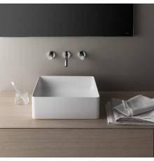Laufen Living Square Раковина накладная 36x36x13см., без отв., без перелива, цвет: белый. 8.1143.3.000.112.1