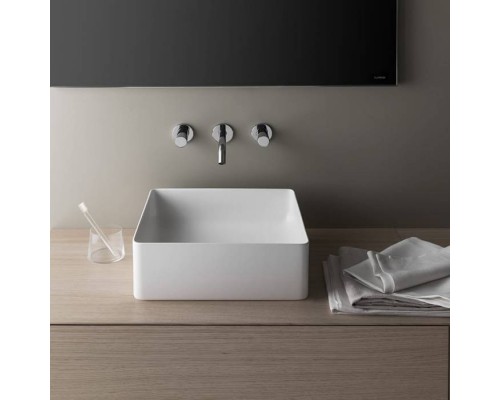 Laufen Living Square Раковина накладная 36x36x13см., без отв., без перелива, цвет: белый. 8.1143.3.000.112.1