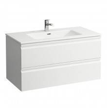 Laufen PRO S Тумба подвесная 100х50х54см., с раковиной Slim, 2 ящика, вкл. комплект органайзер, цвет: белый глянцевый. 8.6196.5.475.104.1