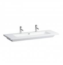 Laufen Living City Раковина подвесная 130х48см, с 2 отв., цвет: белый. 8.1643.6.000.107.1