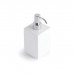 Bertocci Le Ceramiche Дозатор для жидкого мыла, настольный 7,5хh18х7,5см., цвет: белая керамика/хром. 123 4607 0000