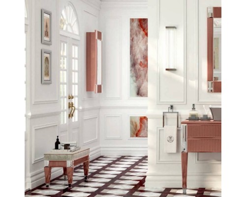 Oasis Rialto Комплект мебели напольный, №5, L116xP51x H:200см, цвет: glossy Marsala/хром. Oasis Rialto Комплект мебели напольный, №5, L116xP51x H:200см, цвет: glossy Marsala/хром.