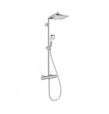 Hansgrohe Crometta E 240 SHP Душевая система 103см, с верхним душем 240х240мм., ручным дешем и термостатическим смесителем, цвет: хром. 27271000