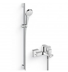 Душевой комплект Смеситель Hansgrohe Vernis Shape 71450000 хром + Гарнитур Croma Select S Multi 26570400
