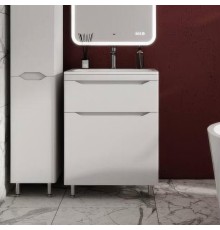Тумба с раковиной Style Line Марелла 60 напольная, белая матовая