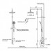 TOTO Showers Душевая стойка 220x584x1190мм, Comfort Wave, Warm Spa, цвет: хром. TBW01002R