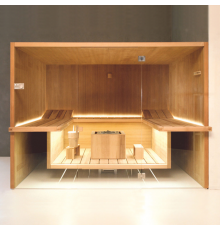 Effegibi Air 80 Сауна 247x182x213см, угловая SX, цвет: осина натуральная. SA 90 80 0001