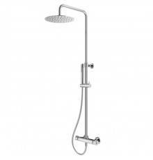 Plumberia Selection IXO Душевая стойка, верхний душ 25см., с термостетическим смесиетлем, ручной душ, шланг 15см, цвет: хром. XO6302CR