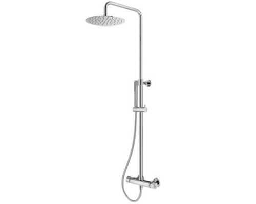 Plumberia Selection IXO Душевая стойка, верхний душ 25см., с термостетическим смесиетлем, ручной душ, шланг 15см, цвет: хром. XO6302CR