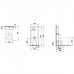 Laufen Kartell Унитаз приставной 56x37x43см, безободковый смыв Rimless, цвет: белый. 8.2866.1.000.981.1 (ст. арт. 8.2866.1.000.881.1),  8.2333.7.000.000.1
