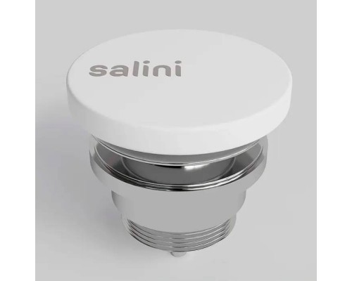 Salini D604 Донный клапан для раковины, фиксированный, S-Stone, цвет: белый матовый. 166302M Salini D604 Донный клапан для раковины, фиксированный, S-Stone, цвет: белый матовый. 166302M