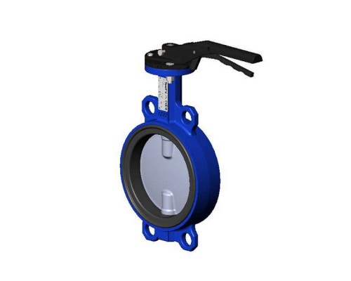 Затвор дисковый Tecofi VPI4449-02 Ду125 поворотный межфланцевый с ручкой PN16. VPI4449-02EP0125