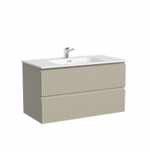 Тумба с раковиной Sancos Snob R 90, beige soft, раковина CN7002