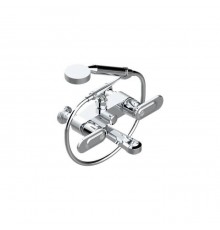 THG CORVAIR A MANETTES FIOR DI BOSCO Смеситель для ванны настенный, с ручным душем и шлангом 1500 мм., цвет: хром. U8L-A02-13B