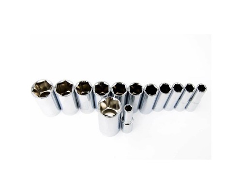 Набор головок торцевых глубоких MAXI-DRIVE 1/2"DR на держателе, SAE7/16--1-1/4", 13 предметов