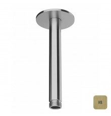 Almar Arms Кронштейн для верхнего душа, потолочный 15см., с круглым отражателем, цвет: латунь брашированная PVD. E021107.HB
