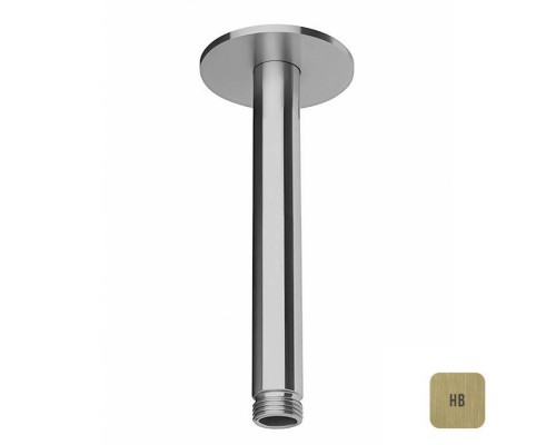 Almar Arms Кронштейн для верхнего душа, потолочный 15см., с круглым отражателем, цвет: латунь брашированная PVD. E021107.HB