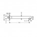 Hansgrohe Vernis Blend Душевой держатель 240 мм, цвет: матовый черный . 27809670
