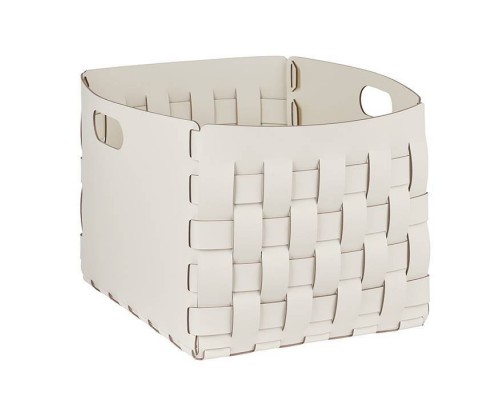 ADJ Корзинка Bottega, 35x40xH30 см., цвет: белый/панна котта. 1048.10/16 ADJ Корзинка Bottega, 35x40xH30 см., цвет: белый/панна котта. 1048.10/16