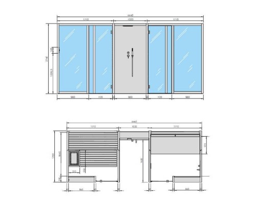 Effegibi Yoku Spa Glass СаунаХаммам 444x170х217см, угловая Sx, цвет: чёрный орех/Fior di Bosco Tortora. YO 90 32 0003 Effegibi Yoku Spa Glass СаунаХаммам 444x170х217см, угловая Sx, цвет: чёрный орех/Fior di Bosco Tortora. YO 90 32 0003