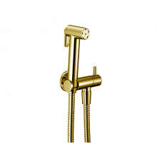 Cisal Shower Гигиенический комплект со шлангом 120 см,вывод с держателем, цвет: золото. A300790024