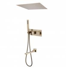 Душевой комплект Abber Daheim AF8254G, С ВНУТРЕННЕЙ ЧАСТЬЮ, матовое золото