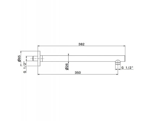 Newform XT Кронштейн для верхнего душа, настенный., L=35см, G1/2 , цвет: хром. 27670.21.018 Newform XT Кронштейн для верхнего душа, настенный., L=35см, G1/2 , цвет: хром. 27670.21.018