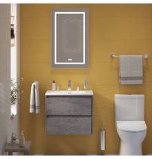 Мебель для ванной комнаты BelBagno Kraft 39 60 cemento grigio, раковина BB-8099-3-60