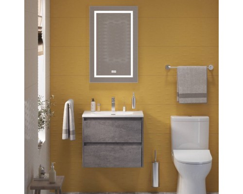 Мебель для ванной комнаты BelBagno Kraft 39 60 cemento grigio, раковина BB-8099-3-60 Мебель для ванной комнаты BelBagno Kraft 39 60 cemento grigio, раковина BB-8099-3-60
