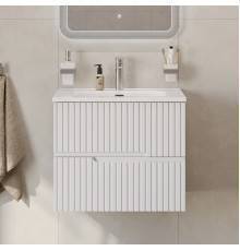 Тумба с раковиной Cezares Duet 70 bianco lucido, раковина Cezares CZR-8095-70
