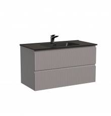 Тумба с раковиной Sancos Snob R 90, doha soft, раковина CN7002MB