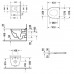 Duravit Starck 3 Комплект: подвесной унитаз Rimless + сиденье с микролифтом (Soft Close). 45270900A1 (2527090000+006389)