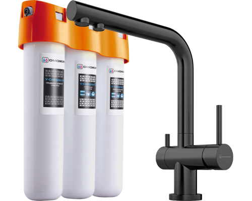 Комплект Смеситель Omoikiri Nagano GB графит + Фильтр Pure Drop Lite Комплект Смеситель Omoikiri Nagano GB графит + Фильтр Pure Drop Lite