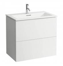 Laufen Kartell Тумба с раковиной 80х50х72.5cм., 2 ящика, с 1 отв., подвесная, цвет: белый матовый