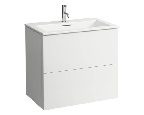 Laufen Kartell Тумба с раковиной 80х50х72.5cм., 2 ящика, с 1 отв., подвесная, цвет: белый матовый Laufen Kartell Тумба с раковиной 80х50х72.5cм., 2 ящика, с 1 отв., подвесная, цвет: белый матовый