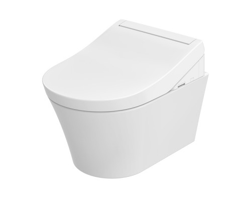 TOTO GP Унитаз подвесной 54x38x33.5cм, TORNADO, смыв 4,5л, CeFiONtect, c cиденье-вошлет, цвет: белый. CW553Y,  TCF34120GEU