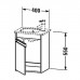 Duravit Ketho Тумба подвесная, 40x28.5х55, с раковиной, с 1 дверка, цвет: белый глянцевый. KT6417L2222,  0723430000