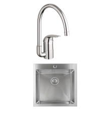 Комплект Мойка Kaiser + Смеситель Grohe Euroeco