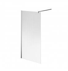 Kerama Marazzi Cristallo Душевое ограждение 100х210см, рифленое стекло, цвет: хром. CT.100.WI.CR