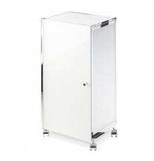 Decor Walther RW 1 Шкафчик передвижной 38x30x80см, стекло белое, напольный, цвет: хром. 0702304