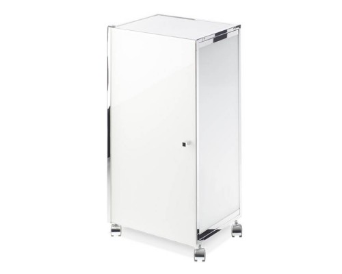 Decor Walther RW 1 Шкафчик передвижной 38x30x80см, стекло белое, напольный, цвет: хром. 0702304