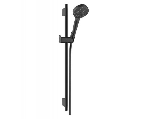 Hansgrohe Vernis Blend Душевой комплект с штангой 65см., ручным душем и шлангом, цвет: черный матовый. 26422670 Hansgrohe Vernis Blend Душевой комплект с штангой 65см., ручным душем и шлангом, цвет: черный матовый. 26422670